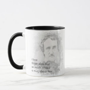 Liebe Edgar Allan Poe so viel Spaß Quote Tasse