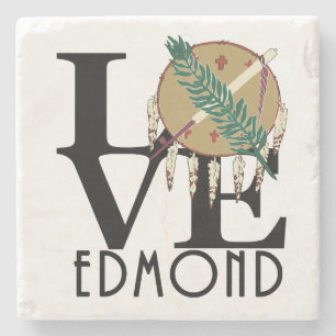 LIEBE Edmond Oklahoma Steinuntersetzer