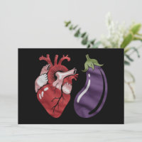 Liebe Eggplant Funny Gay Pride Spaß LGBTQ Joke