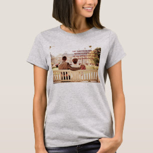 Liebe Ehepaar aus hellem Stahl T - Shirt für Fraue