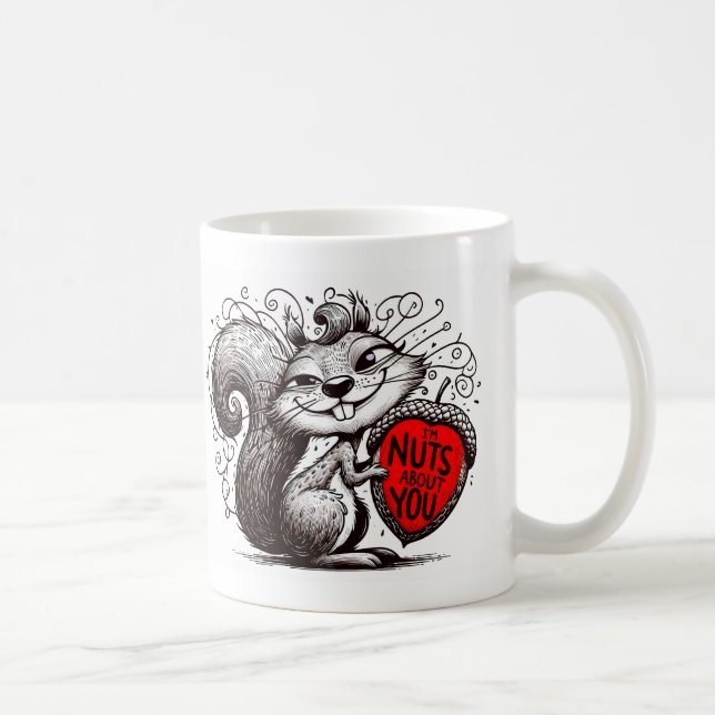 Liebe Eichhörnchen Kaffeetasse (Rechts)