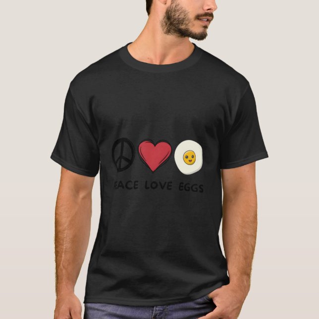 Liebe Eier Lebensmittel T-Shirt (Vorderseite)