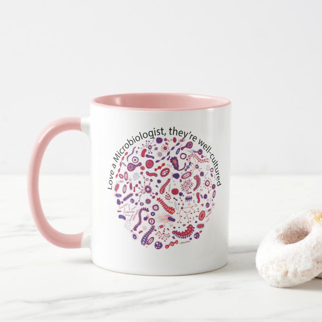 Liebe ein Biologe Tasse (Mit Donut)