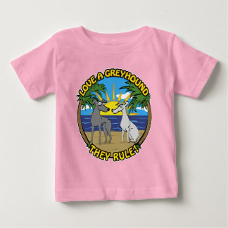 LIEBE EIN GREYHOUND SIE REGELN! BABY T-SHIRT