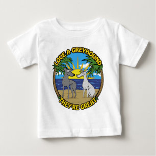 LIEBE EIN GROSSES HOUND SIE SIND GROSS BABY T-SHIRT