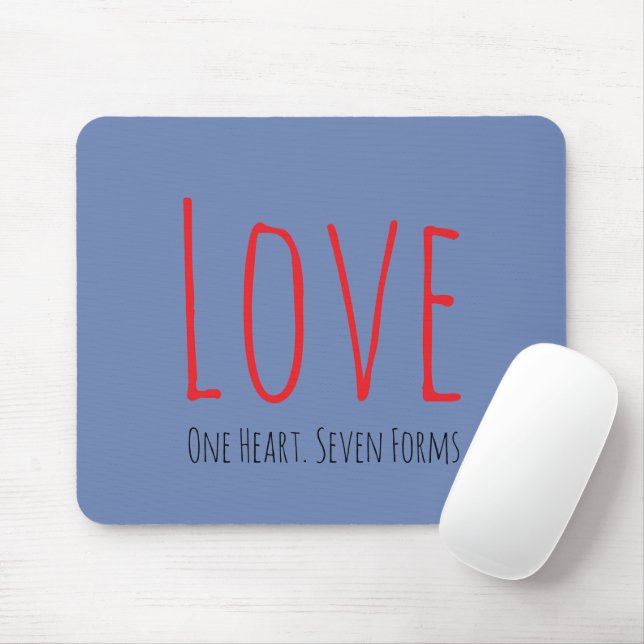 Liebe - Ein Herz. Sieben Formen Mauspad (Mit Mouse)