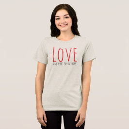 Liebe - Ein Herz. Sieben Formen T-Shirt Tri-Blend Shirt