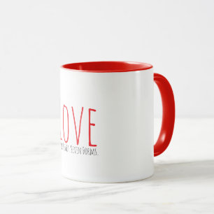 Liebe - Ein Herz. Sieben Formen Tasse
