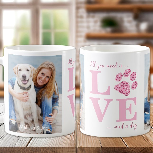 Liebe & ein Hund für Haustiere Foto Rosa Valentins Kaffeetasse (Von Creator hochgeladen)