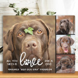 LIEBE & ein Hund Personalisierter Hund Lover FotoC Fotoplatte<br><div class="desc">Alles was du brauchst ist Liebe und ein Hund ! Feiern Sie Ihre beste Freundin mit einer individuellen, einzigartigen Hundeplakette und Sake-Foto. Überraschen Sie Ihren Lieblingshundliebhaber, ob Geburtstag, Muttertag, Valentinstag oder Weihnachten mit dieser niedlichen Liebe Foto-Hundeplakette. Diese Liebe mit Pfotendruck-Design Hund-Foto-Plakette ist das ideale Geschenk für sich selbst, Familie oder...</div>