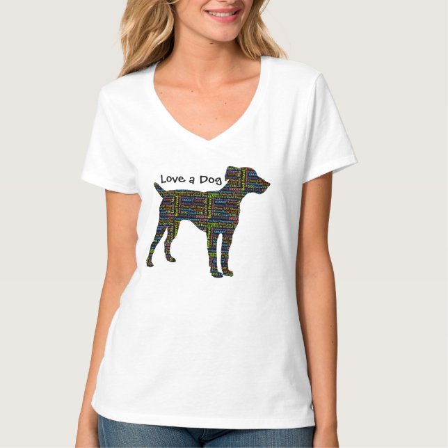 Liebe ein Hund T-Shirt (Vorderseite)