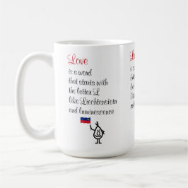 Liebe, Ein lustiges Gedicht für Ihre Valentine Kaffeetasse