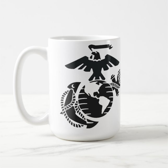 Liebe ein Marinesoldat Kaffeetasse (Links)