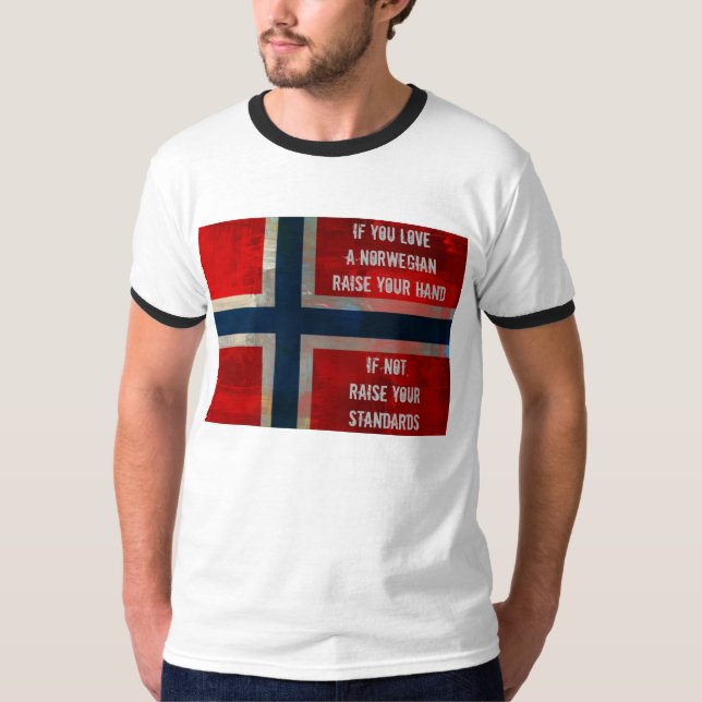 Liebe ein norwegisches Shirt oder ein Hoodie (Vorderseite)