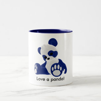 Liebe ein Panda! Zweifarbige Tasse