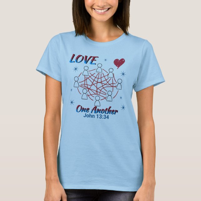 LIEBE EINANDER - T - Shirt der Frau (Vorderseite)
