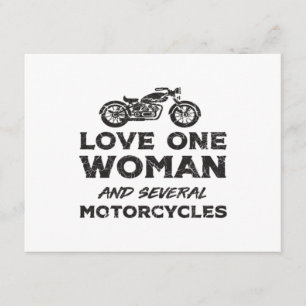 Liebe eine Frau und mehrere Motorräder Essential Begleitkarte