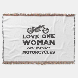 Liebe eine Frau und mehrere Motorräder Essential Decke
