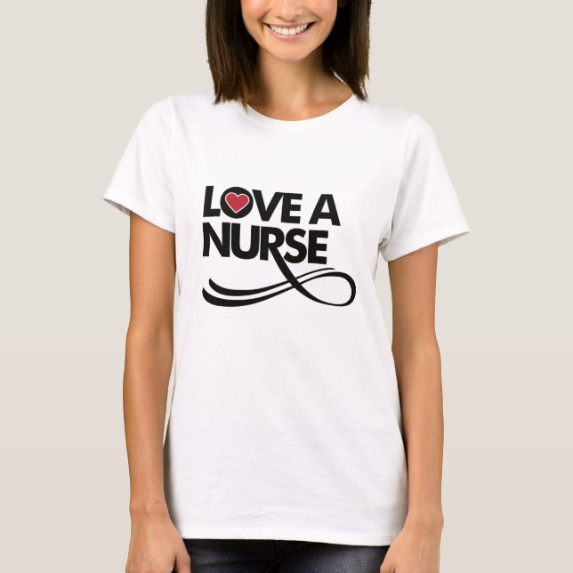 Liebe eine Krankenschwester T-Shirt (Vorderseite)