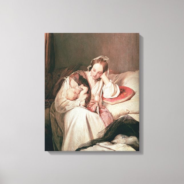 Liebe einer Mutter, 1839 Leinwanddruck (Vorderseite)