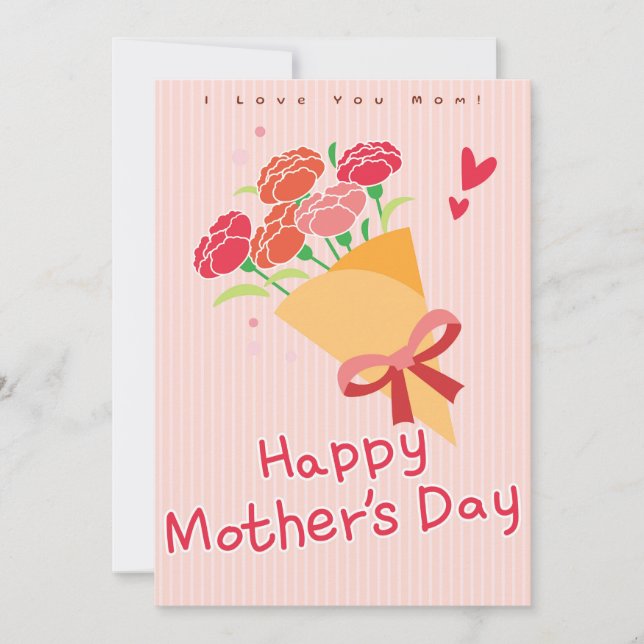 Liebe einer Mutter - Elegante Muttertagskarte Feiertagskarte (Vorderseite)