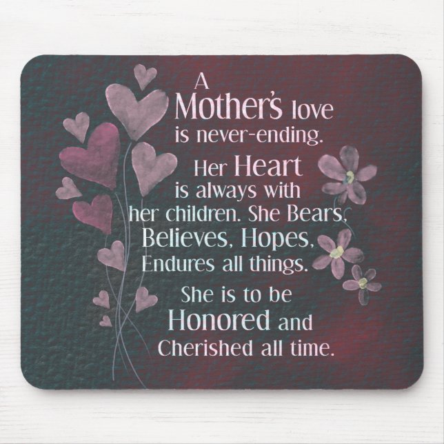 Liebe einer Mutter Mousepad (Vorne)