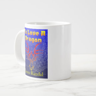 Liebe eines Drachen mit Karte Jumbo-Tasse