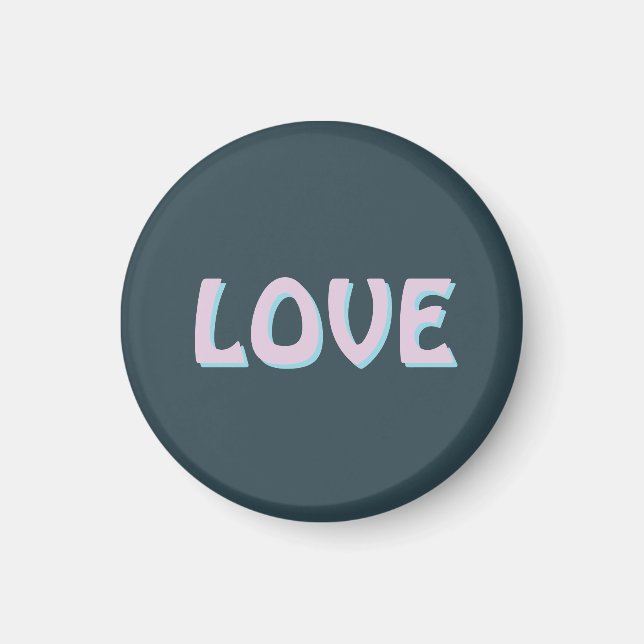 LIEBE EINFACHES GESCHENK FRAU FREUNDIN FREUND MAGNET (Vorne)