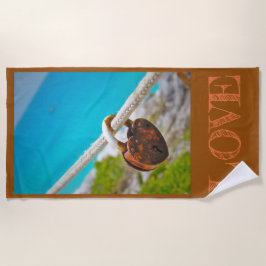 Liebe eingeschlossen! strandtuch