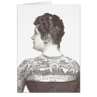 "Liebe Eins Andere" Tattoooid Viktorianische Frau