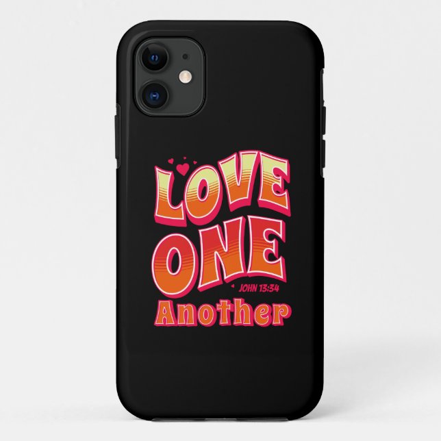 Liebe Eins John 13:34 Case-Mate iPhone Hülle (Rückseite)