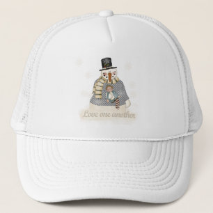 Liebe Eins Snowman T - Shirt und Geschenke Truckerkappe