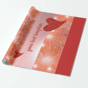 Liebe, einzigartiges, glänzendes Verpackungspapier Geschenkpapier