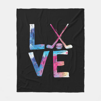 Liebe Eishockey Hockey Girls Geschenke Womens Ice Fleecedecke