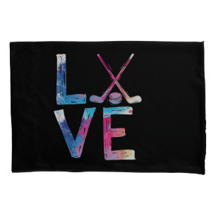 Liebe Eishockey Hockey Girls Geschenke Womens Ice Kissenbezug