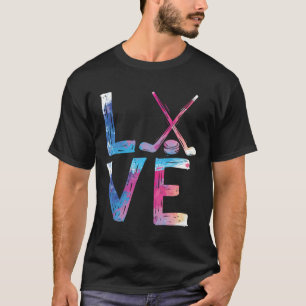 Liebe Eishockey Hockey Girls Geschenke Womens Ice  T-Shirt
