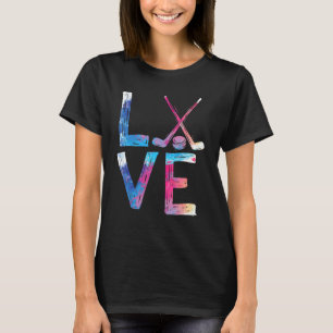 Liebe Eishockey Hockey Girls Hockey Damen Eishocke T-Shirt
