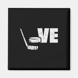 Liebe Eishockey Stock Puck Spieler Torwart Fans Mä Magnet