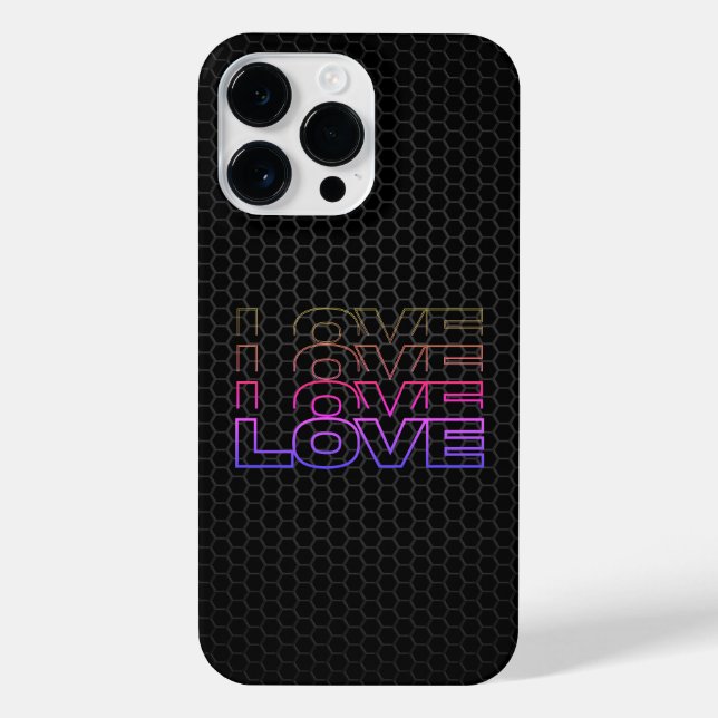 Liebe - Electro Edition iPhone Hülle (Rückseite)