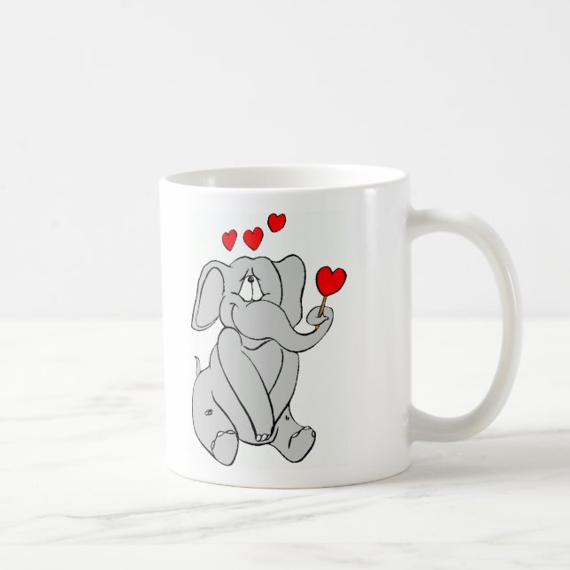 Liebe-Elefant! Tasse (Rechts)
