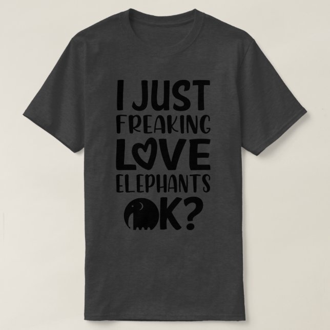 Liebe Elefanten 1 T-Shirt (Design vorne)