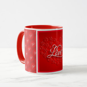Liebe Elegante Moderne Kunst, Dichtung und Musik Tasse