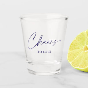 Liebe - Elegantes Hochzeitsschuss Schnapsglas