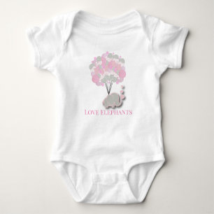 Liebe Elephants Baby Strampler