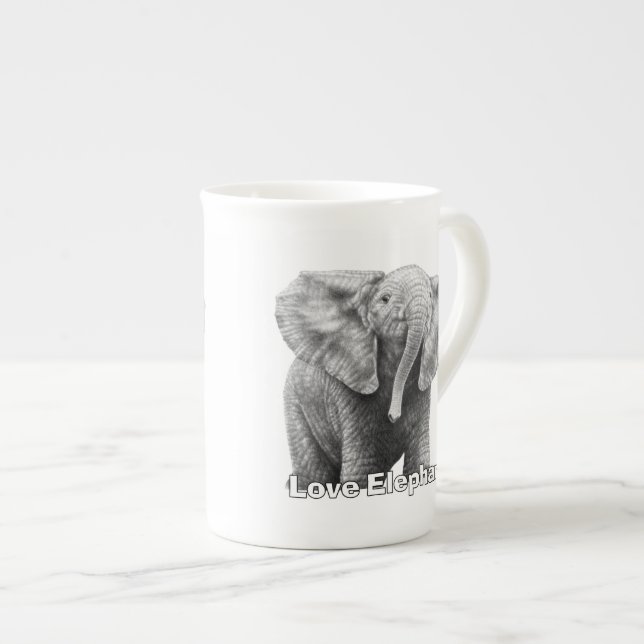 Liebe Elephants Spezielle Tasse (Vorderseite Rechts)