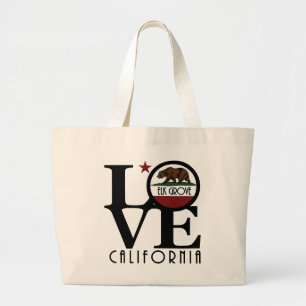 LIEBE Elk Grove California Jumbo Stoffbeutel