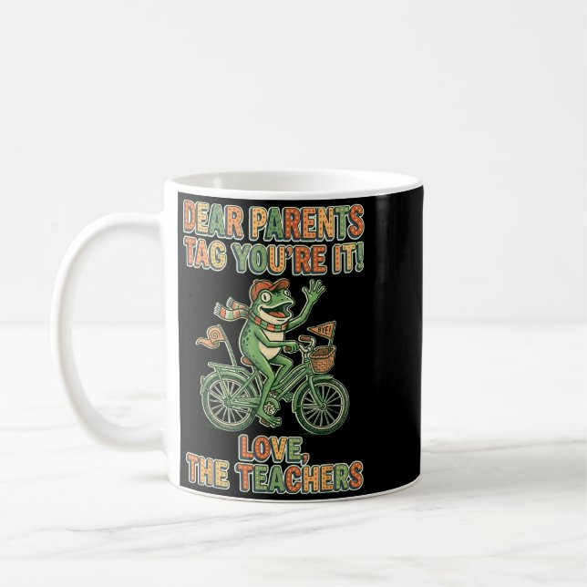 Liebe Eltern Tag Liebe Die Lehrer Grafik Kaffeetasse (Links)