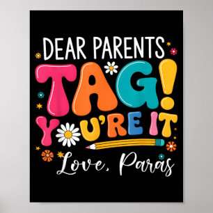 Liebe Eltern Tag - para Letzter Schultag Poster