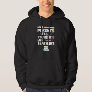 Liebe Eltern Tag Sie es Liebe Lehrer Abschluss Hoodie