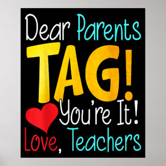 Liebe Eltern Tag Sie es Liebe Lehrer Poster